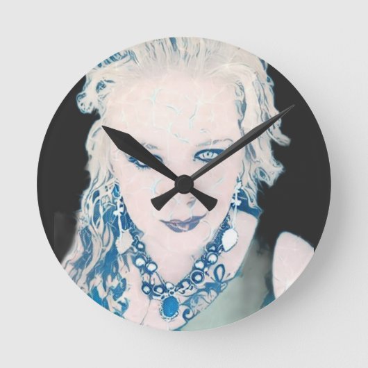 Mindi Kilty Runde Wanduhr (Vorderseite)