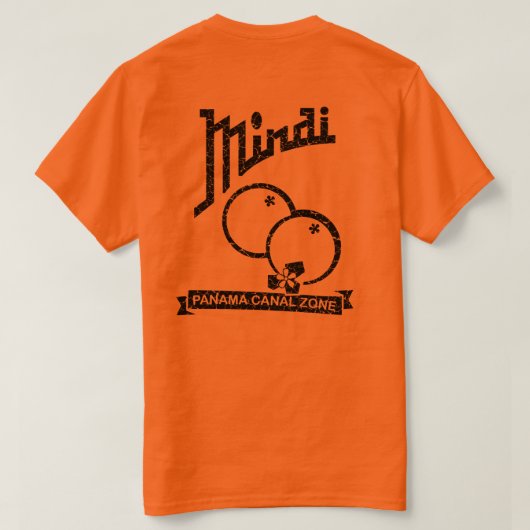 Mindi PCZ Orangen (Textur) T-Shirt (Design Rückseite)