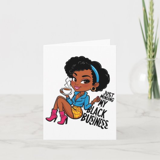 Minding My Black Business  Karte (Vorderseite)