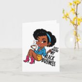 Minding My Black Business  Karte (Gelbe Blume)