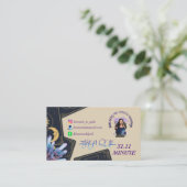 MINDKÖRPER UND SOULFUL LESUNG Visitenkarte (Stehend Vorderseite)