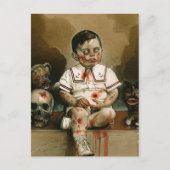 Mindless boy zombie Merch Postkarte (Vorderseite)