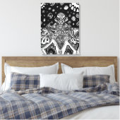 Mindmelt Phrame Leinwanddruck (Insitu (Schlafzimmer))