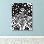 Mindmelt Phrame Leinwanddruck (Insitu (Holzboden))