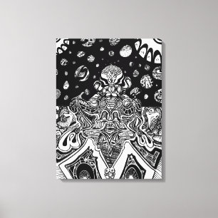 Mindmelt Phrame Leinwanddruck