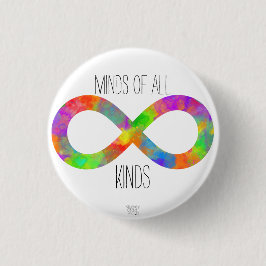 'Minds aller Arten' Neurodiversity-Autismus/ADHD Button