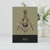 Minds (Golden) Einladung (Stehend Vorderseite)