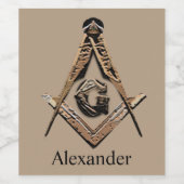 Minds (Golden) Weinetikett (Einzelnes Label)