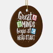 Minds Head Start Teacher Early Childhood Keramik Ornament (Rechts)