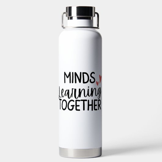 'Minds Learning Together' Teacher Appreciation  Trinkflasche (Rückseite)