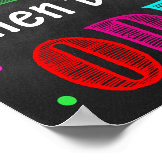 MINDS SIND WIE PARACHUTEN! POSTER (Ecke)