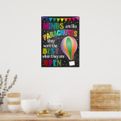 MINDS SIND WIE PARACHUTEN! POSTER (Küche)