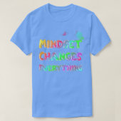 Mindset ändert alles Motivation T-Shirt (Design vorne)