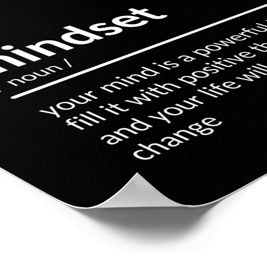 Mindset-Angebot Poster (Ecke)