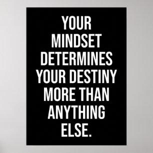 Mindset bestimmt das Schicksal, das Spiel, die Hek Poster