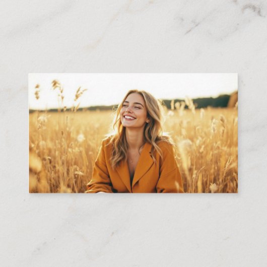 Mindset Coach Lavender Lila QR Code Foto Visitenkarte (Rückseite)