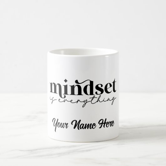 Mindset Custom Personalize Tumbler Tasse (Mittel)