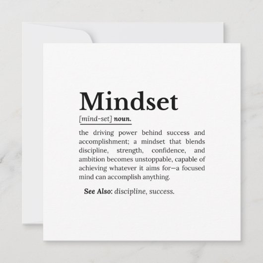 Mindset-Definition-Angebot Einladung (Vorderseite)