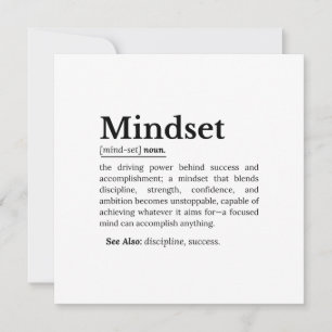 Mindset-Definition-Angebot Einladung