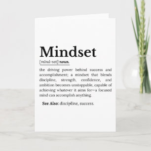 Mindset-Definition-Angebot Karte