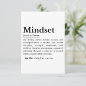 Mindset-Definition-Angebot RSVP Karte (Stehend Vorderseite)