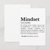 Mindset-Definition-Angebot RSVP Karte (Vorne/Hinten)