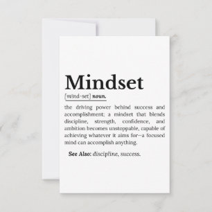 Mindset-Definition-Angebot RSVP Karte