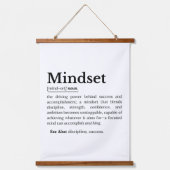 Mindset-Definition-Angebot Wandteppich Mit Holzrahmen (Vorderseite)