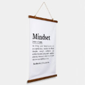 Mindset-Definition-Angebot Wandteppich Mit Holzrahmen (Gewinkelt)
