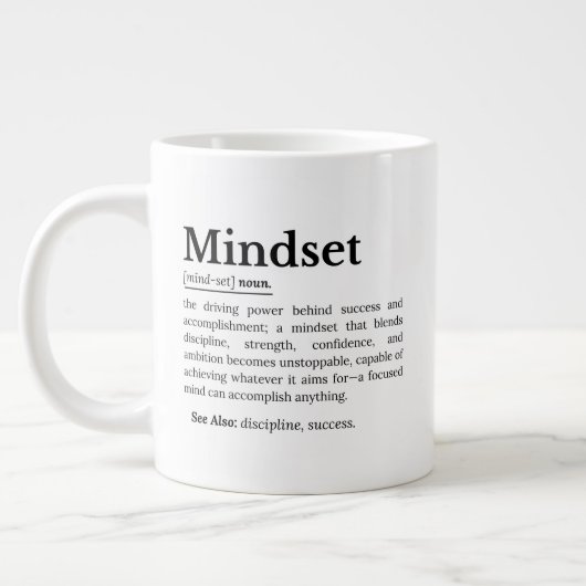 Mindset Definition Jumbo-Tasse (Links)