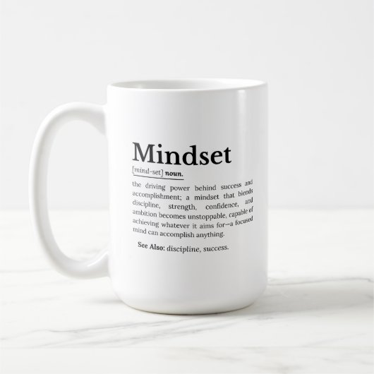 Mindset Definition Kaffeetasse (Links)