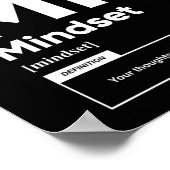 Mindset Definition | Motivierend Poster (Ecke)