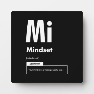 Mindset - Erfolgsfaktor - Motivierend Fotoplatte