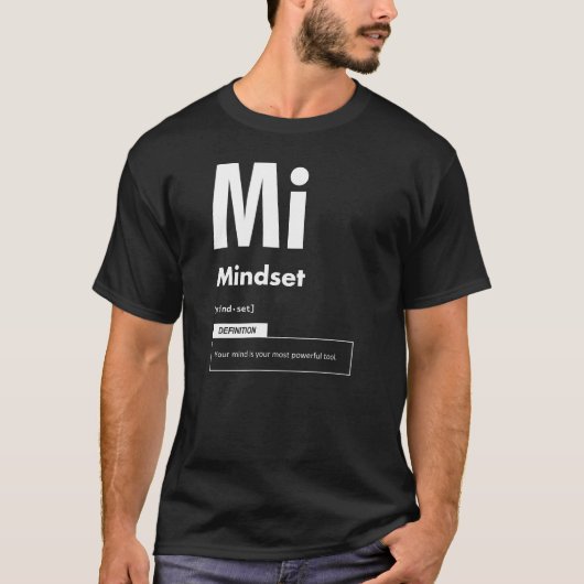 Mindset - Erfolgsfaktor - Motivierend T-Shirt (Vorderseite)