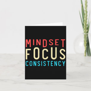 Mindset-Fokuskonsistenz Motivierend Karte