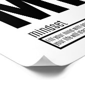Mindset - Grundlegende Erfolgsfaktoren Poster (Ecke)