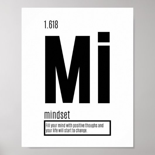 Mindset - Grundlegende Erfolgsfaktoren Poster (Vorne)