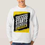 Mindset + harte Arbeit = Erfolg T-Shirt (Vorderseite)