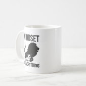 Mindset is Everything - Cat Lion Motivierend Kaffeetasse (Vorderseite Links)