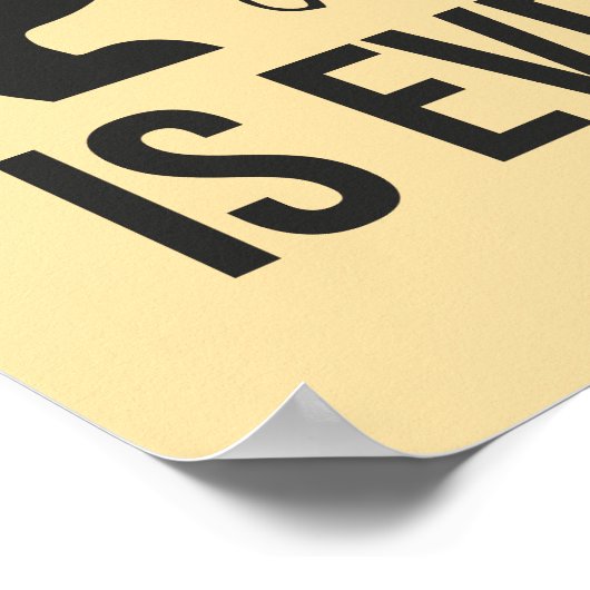 Mindset is Everything - Cat Lion Motivierend Poster (Ecke)