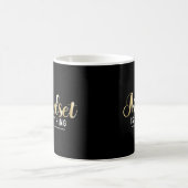 "Mindset is Everything" Gold Inspiration Zitat Kaffeetasse (Mittel)