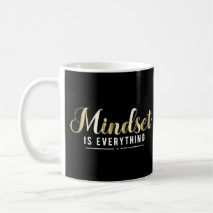 "Mindset is Everything" Gold Inspiration Zitat Kaffeetasse