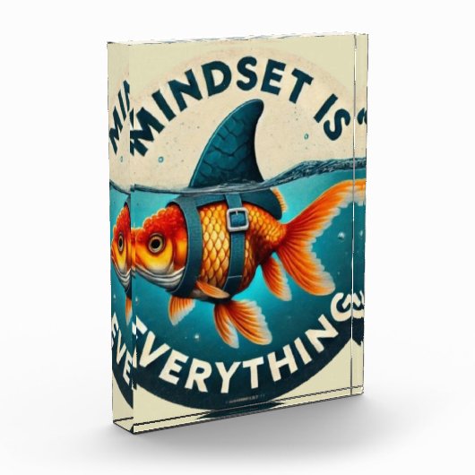 Mindset Is Everything Goldfish Motivational Quote Fotoblock (Links)