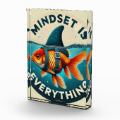 Mindset Is Everything Goldfish Motivational Quote Fotoblock (Rechts)
