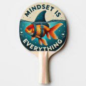 Mindset Is Everything Goldfish Motivational Quote Tischtennis Schläger (Rückseite)