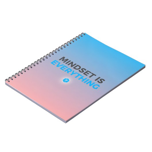 Mindset Is Everything – Gradient Motivational Note Notizblock (Linke Seite)