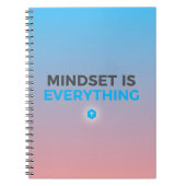 Mindset Is Everything – Gradient Motivational Note Notizblock (Vorderseite)