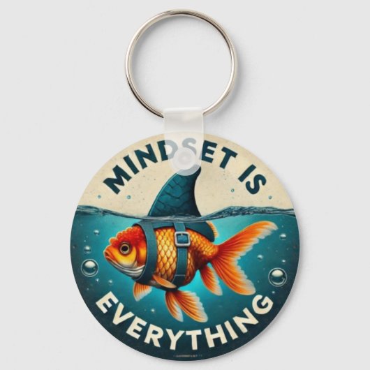 Mindset Is Everything Juxtaposition Schlüsselanhänger (Vorderseite)