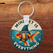 Mindset Is Everything Juxtaposition Schlüsselanhänger (Rückseite)