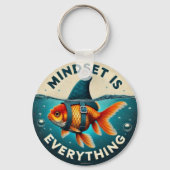 Mindset Is Everything Juxtaposition Schlüsselanhänger (Vorderseite)